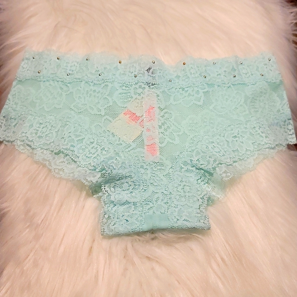 🎀 Brand New Victoria Secrets PINK soft lace cheekster/tanga panty